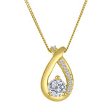 Lab Diamond Drop Pendant