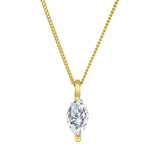 Marquise Lab Diamond Pendant