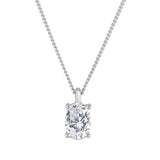 Oval Lab Diamond Pendant