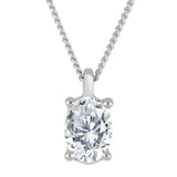 Oval Lab Diamond Pendant