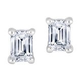Emerald Lab Diamond Studs