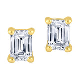 Emerald Lab Diamond Studs