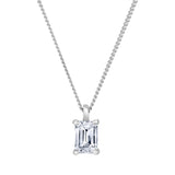 Emerald Lab Diamond Pendant