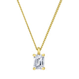Emerald Lab Diamond Pendant