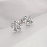 Pear Diamond Petal Earrings