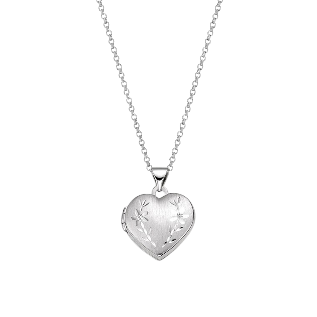 Mini Floral Heart Locket