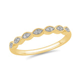 Milgrain Marquise Diamond Band