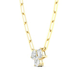 Lab Diamond Multi Shape Cluster Necklace