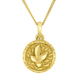 Floral Disc Necklace