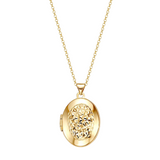 Oval Bright Cut Locket