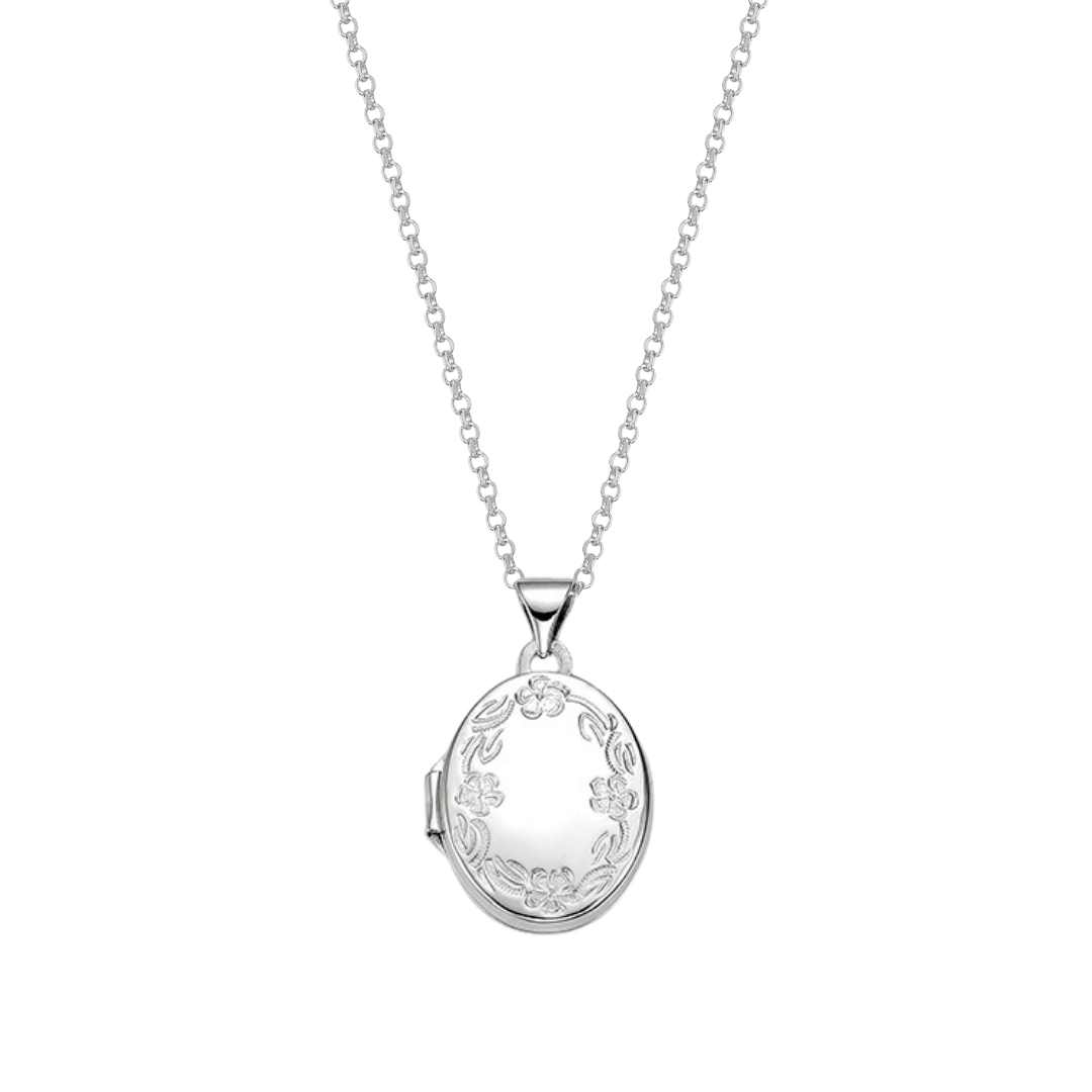 Oval Floral Locket