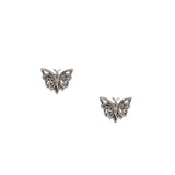 Silver Butterfly Studs