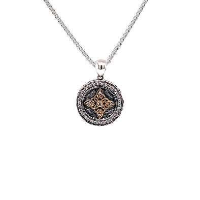 CZ Celestial Medallion Small Necklace