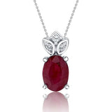 Ruby Crown Jewel Necklace