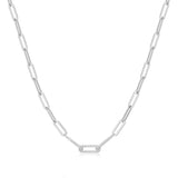 Paperclip CZ Necklace