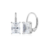 Baguette CZ Leverback Earrings