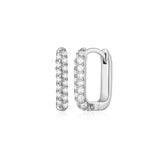 Pave Link Hoops