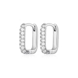 Pave Link Hoops