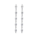 CZ Marquise Drop Earrings