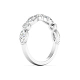 Lab Diamond Marquise & Round Band