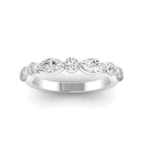 Lab Diamond Marquise & Round Band