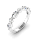 Lab Diamond Marquise & Round Band