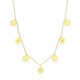 Disc Star Charm Necklace