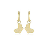 Butterfly  Dangle Hoops Earrings