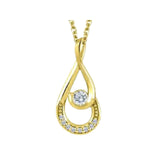 Diamond Drop Infinity Necklace