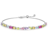 Rainbow CZ Tennis Bracelet