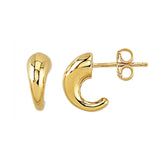 Half Moon Stud Earrings