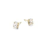Oval Cut CZ Stud Earrings