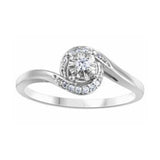 Illusion Cluster Diamond Ring