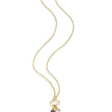 Blue Flower Charm Necklace