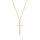 High Polish Cross Necklace