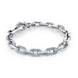 Steel Round Link Bracelet - 7MM
