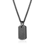 Matte Black Dog Tag