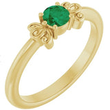 Emerald Round Ring