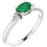 Emerald Oval Ring