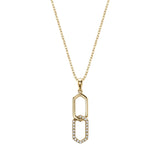 Paperclip Diamond Pendant