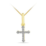 Mini Diamond Cross Pendant