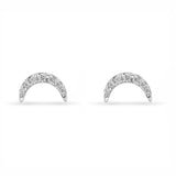 Diamond Moon Studs