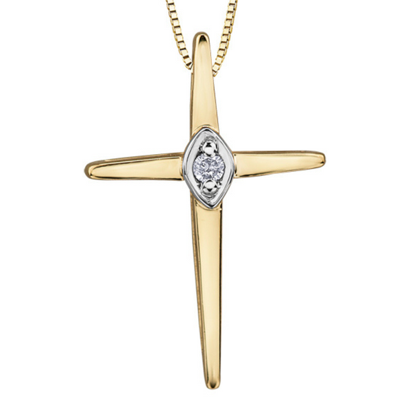Two Tone Cross Pendant