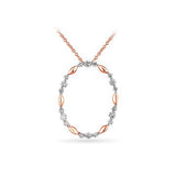 Oval with Diamonds Necklace