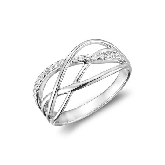 Diamond Wave Ring