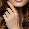 Lovebright .37 CT Emerald Diamond Halo Ring