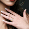 Lovebright .50 CT Round Diamond Floral Ring