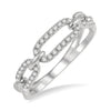 Paper Clip Diamond Ring