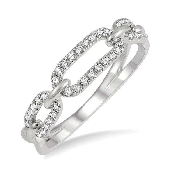Paper Clip Diamond Ring