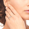 Paper Clip Diamond Ring